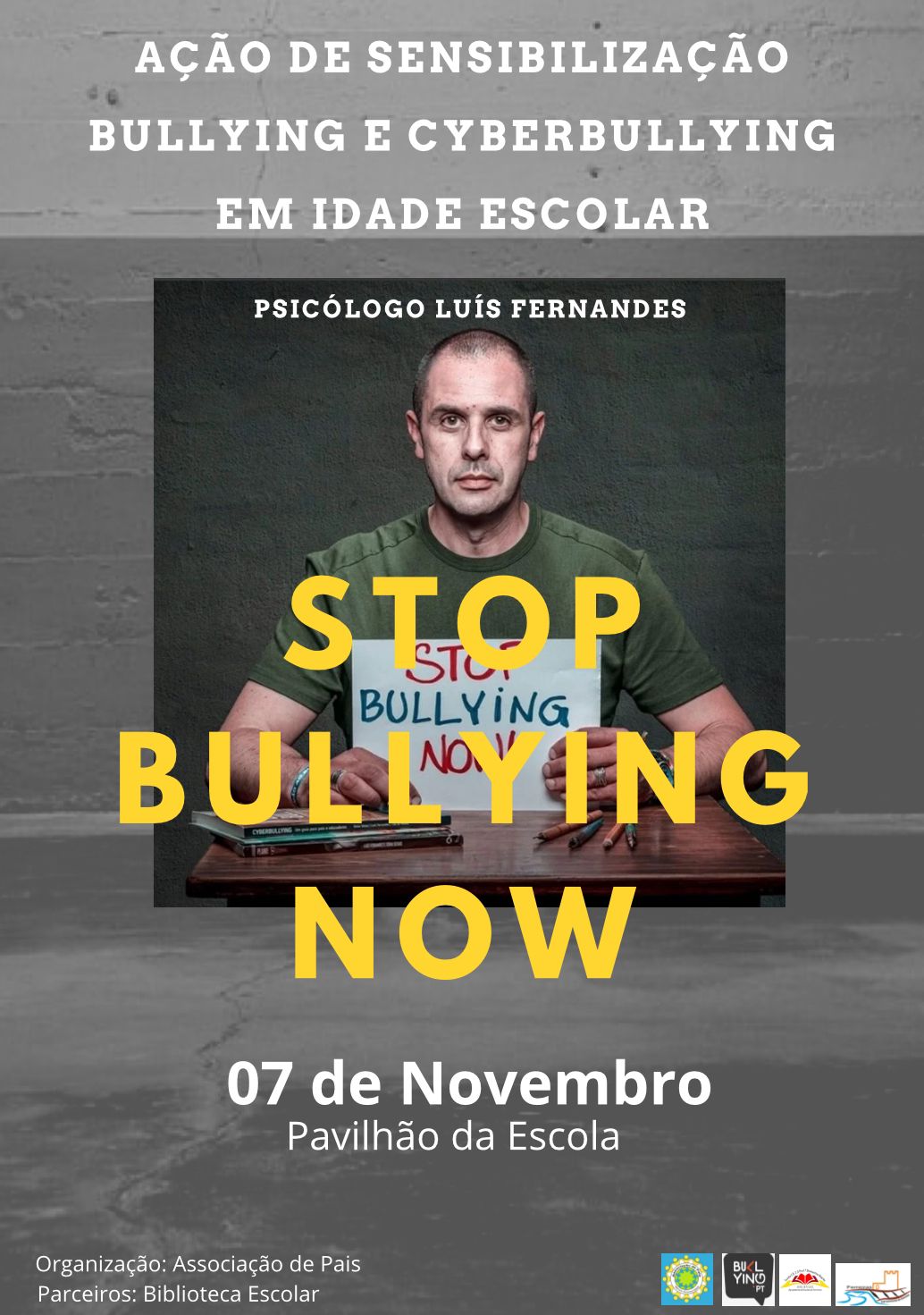 Acção de Sensibilização sobre Bullying e Cyberbullying em Idade Escolar
